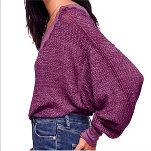 Free People Purple South Side Thermal